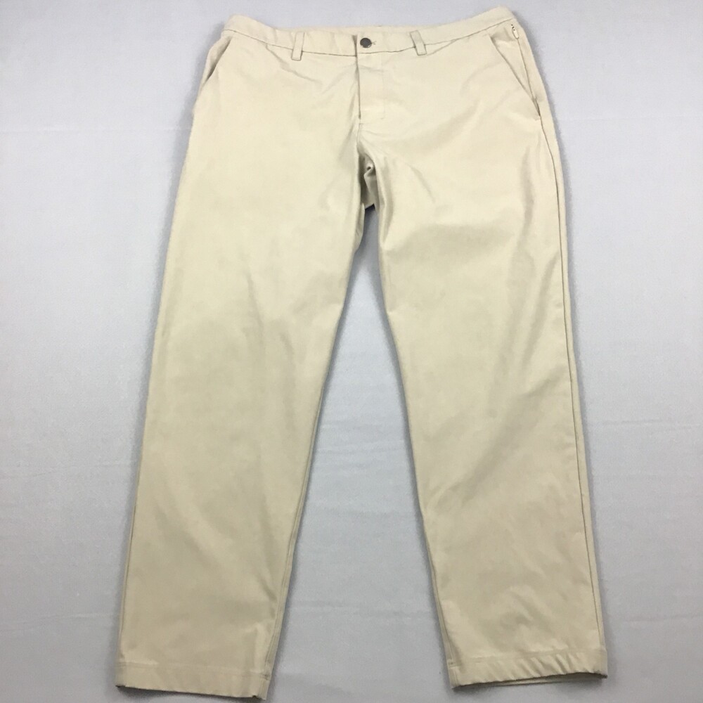 Lululemon Pants Men 36 Beige Trench Solid ABC Classic-Fit Trouser Performance